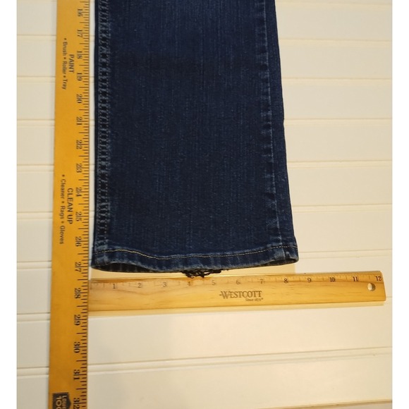 Riders by Lee Womens 16P Classic Fit Straight Leg Jeans Dark Wash Mid Rise - Picture 8 of 9